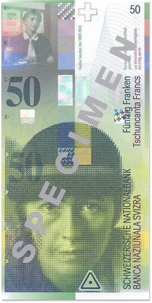 Wycofany frank szwajcarski 50