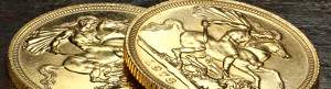 Gold sovereign coins