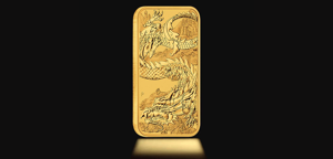 1oz Australian Dragon Rectangular Gold Coin